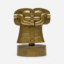 Richelieu, Homenaje à Paolo Marzotto by Miguel Berrocal, 1968-73, brass, sold Mar 2024