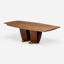 Michael Elkan, Dining table, c. 2000, bubinga, rosewood