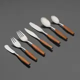Jens Quistgaard, Fjord flatware, stainless steel, teak