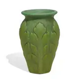 early Velmoss earthenware vase by Roseville Pottery, sold Jun 2021