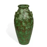 monumental earthenware floor vase by Weller Pottery, sold Jun 2021