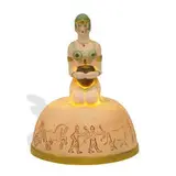 uncommon porcelain bisque perfume lamp by Fulper Pottery, sold Jun 2021