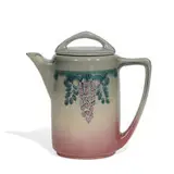 earthenware lidded pitcher by Hildegarde Fried for North Dakota School of Mines, sold Jun 2021