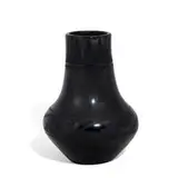 earthenware vase with chevrons and steps by Maria Montoya Martinez and Julian Martinez, sold Jun 2021