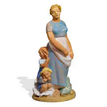 Edris Eckhardt, large Ohio Art Project earthenware figural group