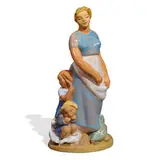 Edris Eckhardt, large Ohio Art Project earthenware figural group