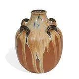 four-handled vase by Auguste Delaherche, sold Jun 2021