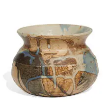 Jean-Joseph Carriès, vase with flared rim