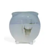Carl Schmidt for Rookwood Pottery, Iris glaze pillow vase