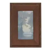Grey Day: Vellum glaze earthenware plaque by Katherine van Horne for Rookwood Pottery, sold Jun 2021