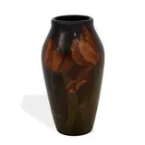 Standard Glaze vase with tulip decoration by Amelia B. Sprague for Rookwood Pottery, sold Jun 2021