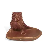 earthenware owl tray by Rookwood Pottery, sold Jun 2021
