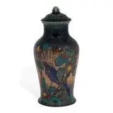 porcelain lidded vase by Edward T. Hurley for Rookwood Pottery, sold Jun 2021