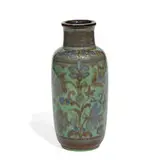 Lorinda Epply for Rookwood Pottery, porcelain vase with intricate foliate decoration