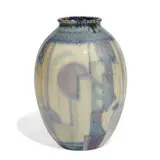 Lorinda Epply for Rookwood Pottery, fine Art Deco porcelain vase with geometric shapes and lines