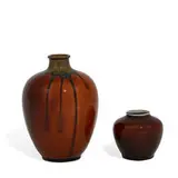 porcelain Glaze Effect vases, two by Rookwood Pottery, sold Jun 2021