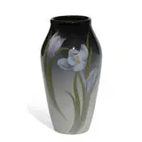 Fred Rothenbusch for Rookwood Pottery, earthenware Iris glaze vase with crocus decoration