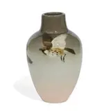 earthenware scenic Iris glaze vase with three sparrows by Edward T. Hurley for Rookwood Pottery, sold Jun 2021