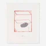 Dieter Roth, nudle (nudol) (akte [nudel]), etching with aluminum additions