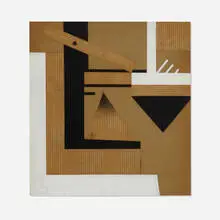 Charles Biederman, Untitled (New York #27), 1936, collage and gouache on artist board
