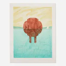 Claes Oldenburg, Floating Three-Way Plug, 1976, lithograph on paper
