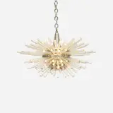 Bakalowits & Söhne, Miracle Chandelier, c. 1965, nickel-plated brass, chrome plated steel, glass