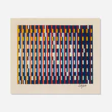 Kochol by Yaacov Agam, c. 1985, screenprint on paper mounted to cardstock, sold Jan 2019
