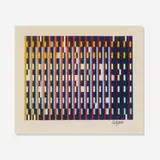 Kochol by Yaacov Agam, c. 1985, screenprint on paper mounted to cardstock, sold Jan 2019