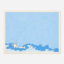 John Wesley, Splash, 1979, ink and gouache on paper