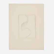 Untitled by Leon Polk Smith, 1957, collage on paper, sold Jan 2019