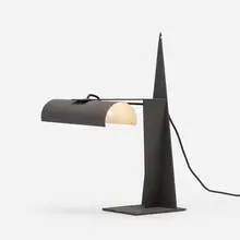 Alexander Rodchenko, Inga table lamp, model 576/B, 1929 / 1973, enameled steel, enameled aluminum