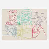 David Salle, Untitled (from the Drunken Chauffeur series)