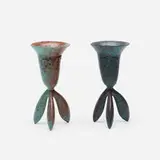 Joe U. Posner Founders Awards, set of two by Wendell Castle, 1998/2012, cast and enameled bronze, sold Jan 2019