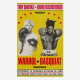 Andy Warhol and Jean-Michel Basquiat, Warhol/Basquiat Paintings exhibition poster, 1985, printed paper