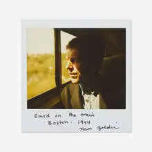 David on the Train, Boston by Nan Goldin, 1994, Polaroid, sold Jan 2019