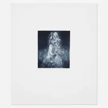 Weeds by Lisa Yuskavage, 2001, etching and aquatint on paper, sold Jan 2019
