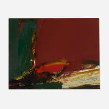 Untitled by Budd Hopkins, 1962, oil on board, sold Jan 2019