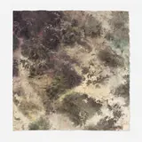 Yoshito Takahashi, No. 20, 1985, ink on handmade paper mounted to canvas
