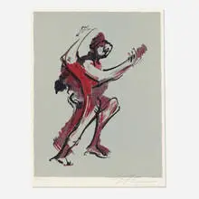 David Siqueiros, Untitled, c. 1950, lithograph on paper