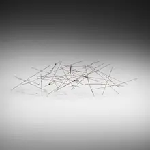 Untitled (Wire Construction) by Harry Bertoia, c. 1959, melt-coated brass over steel, sold Oct 2018