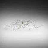 Untitled (Wire Construction) by Harry Bertoia, c. 1959, melt-coated brass over steel, sold Oct 2018