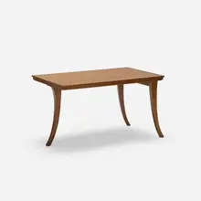 Trapeza table by T. H. Robsjohn-Gibbings, 1961, walnut, sold Oct 2018