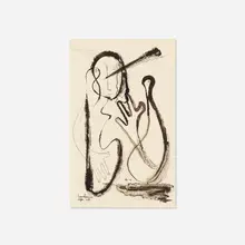 Leo Amino, Untitled (No. 14), 1949, ink on notebook paper