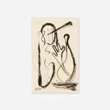 Leo Amino, Untitled (No. 14), 1949, ink on notebook paper