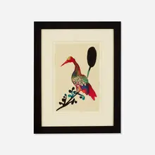 Untitled by Chris Ofili, 2001, watercolor and graphite on paper, sold Oct 2018