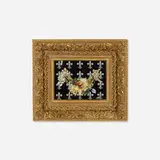Swaggalicious by Rashaad Newsome, 2011, collage on board in appropriated frame, sold Oct 2018