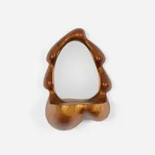Wendell Castle, mirror, 1975, walnut, mirrored glass