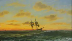 Frederick William Meyer, Untitled, oil on canvas 34 x 60cm