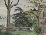 Edward Bawden, Untitled, watercolour and bodycolour 44.5 x 57cm .
