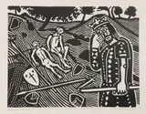 Edward Bawden, Untitled, and numbered 10/10 in pencil 23.5 x 29.5cm and 22.5 x 18cm (2) .
